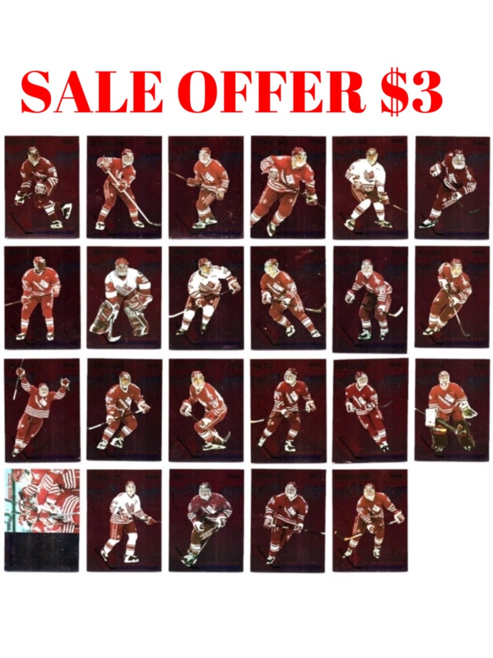 Team Canada Donruss 1993/94 Complete Insert Hockey Card Set